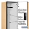 Salsbury Industries 2 Tier Designer Locker, 54"Wx76"Hx18"D, 6 Door, Maple 18-22368MAP - alternate 5